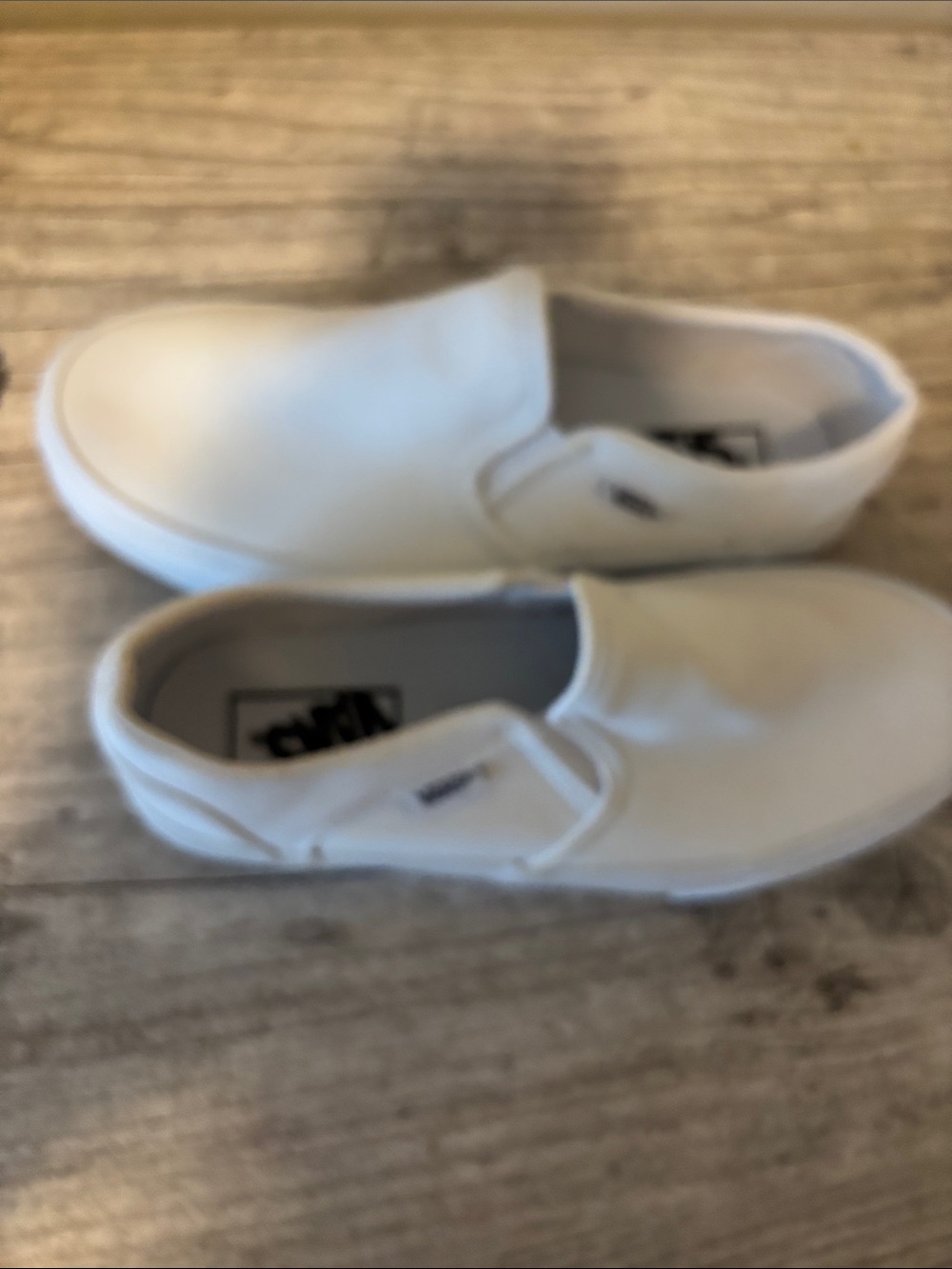 Vans Kids White Classic Slip-On Sneakers